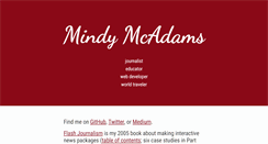 Desktop Screenshot of mindymcadams.com
